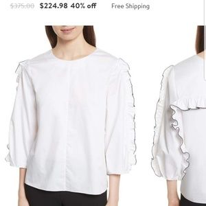 Tibi spectator ruffle blouse